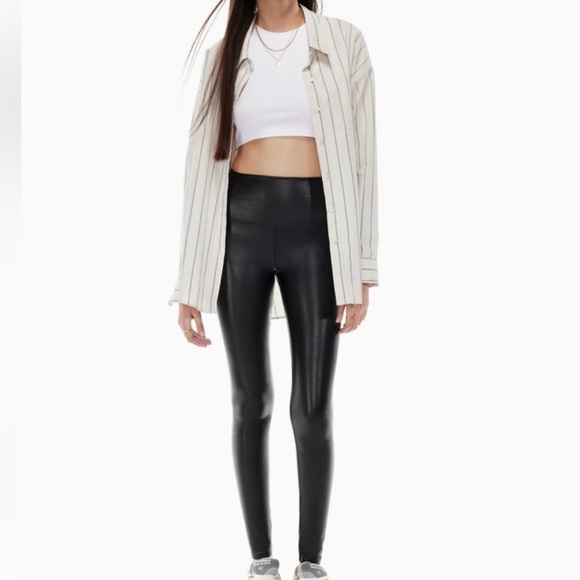 Wilfred Free Black Faux Leather Leggings from Aritzia - Picture 2 of 14